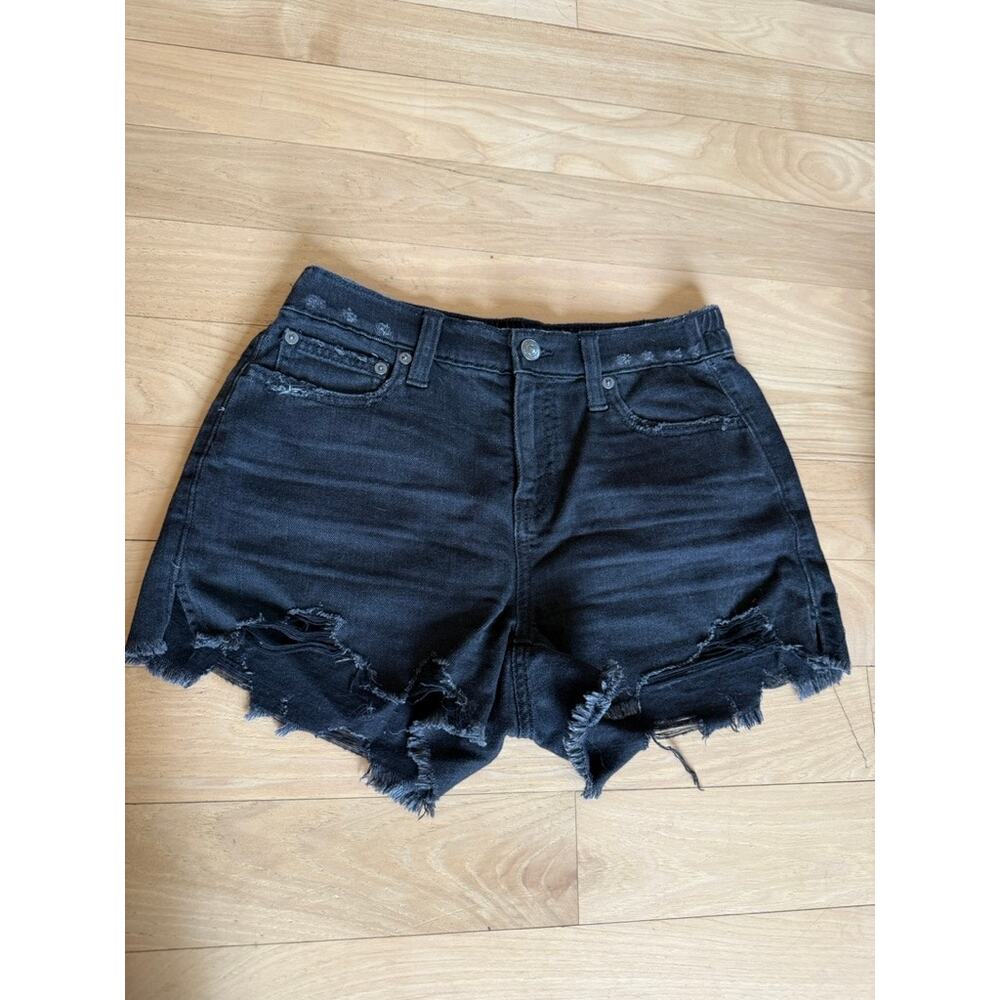 Aerie Black Jean Shorts